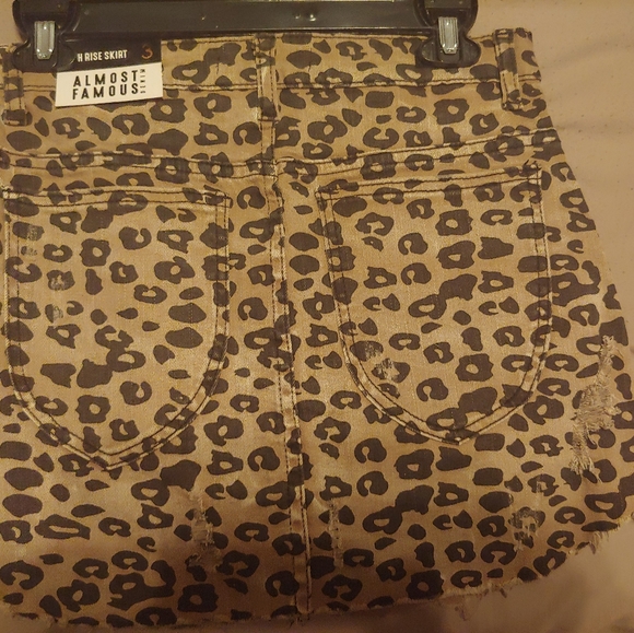 High rise leopard print skirt - Picture 2 of 4